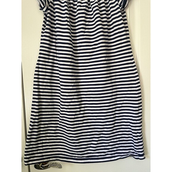 Vineyard Vines Navy And White Nautical Stripe Off The Should Dress Size XS - Picture 4 of 6